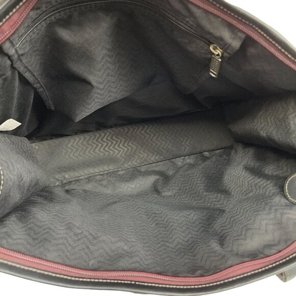 Ricardo Beverly Hills Rust Orange Tribal Print Cotton Blend Shoulder Tote Bag - Picture 6 of 8